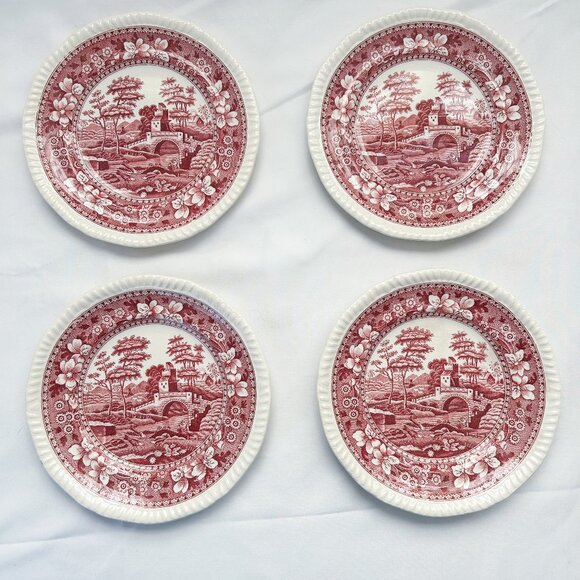 Copeland Spode Tower Vintage Dessert Plates, Set of 4 - Picture 1 of 10